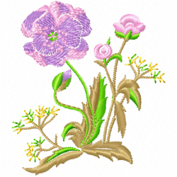 Flowers And Tree Embroidery Design 10 Flowers And Tree Embroidery Design 10